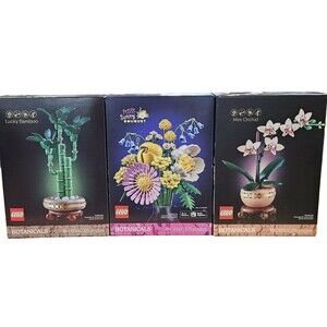 Lego Botanicals Lot 3 New Flower Gift Sets Floral Build Kits